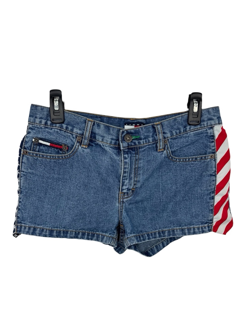 Y2K Tommy Hilfiger Jeans American USA July 4th Denim Shorts 9